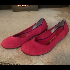 Rothy’s Hot Pink Flats. RETIRED $200